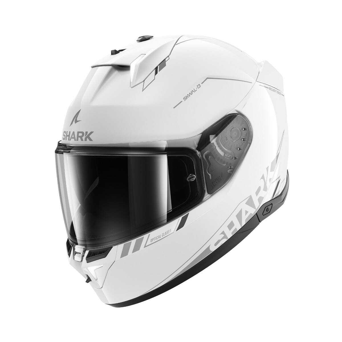 SHARK SKWAL I3 BLANK SP HELMET - WHITE/SILVER/BLACK