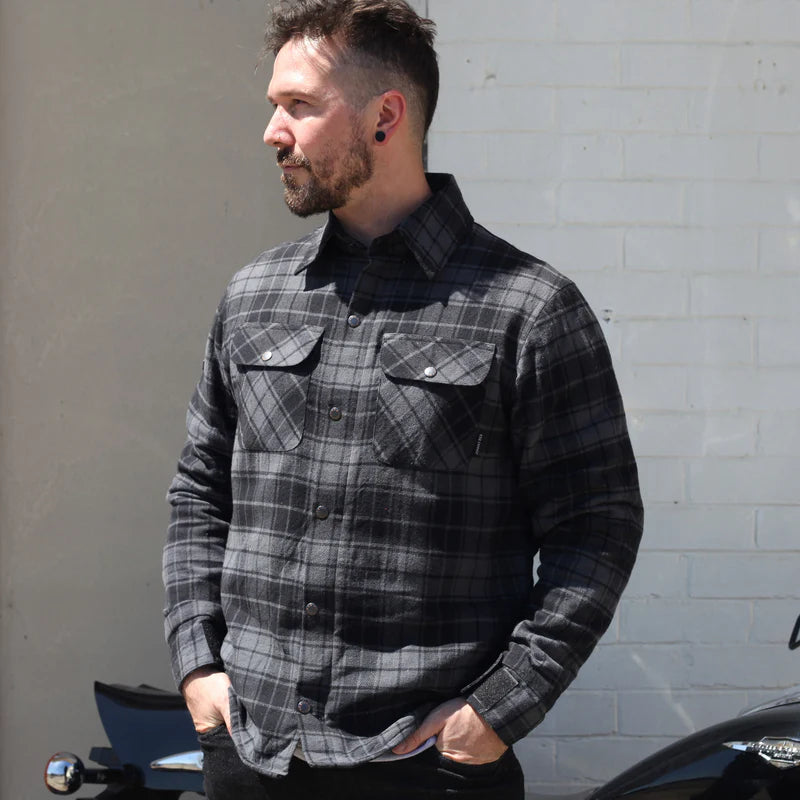 JOHNNY REB NULLABOR PROTECTIVE SHIRT - BLACK/CHARCOAL