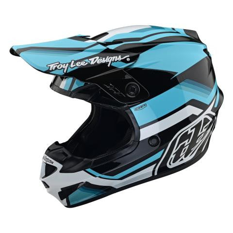 TROY LEE DESIGNS SE4 GP HELMET APEX WATER / CHARCOAL