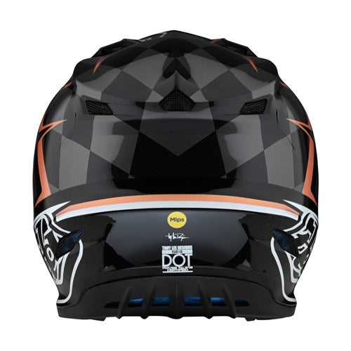 TLD SE4 POLY HELMET WARPED BLACK/COPPER