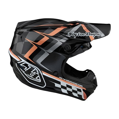 TLD SE4 POLY HELMET WARPED BLACK/COPPER