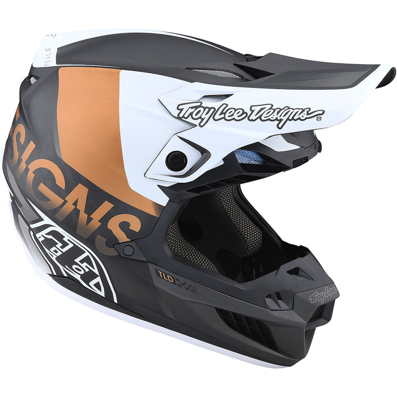 TLD 23 SE5 CARBON HELMET QUALIFIER WHITE/BRONZE