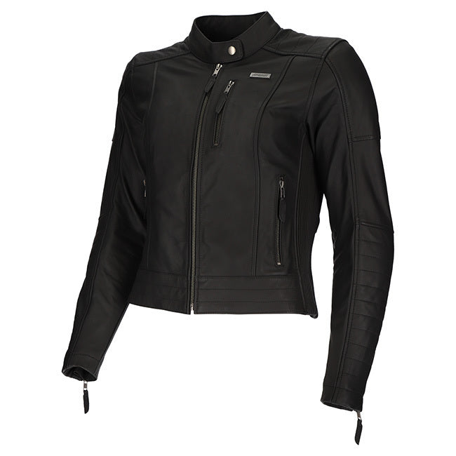 ARGON ANGEL WOMENS LEATHER JACKET - BLACK