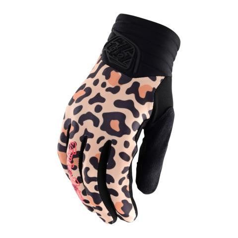 TROY LEE DESIGNS WOMENS LUXE LEOPARD GLOVE - BRONZE