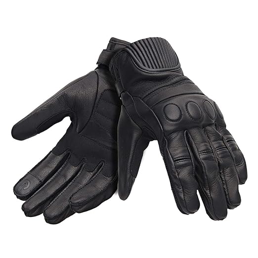 ROYAL ENFIELD ROCKER GLOVES - BLACK