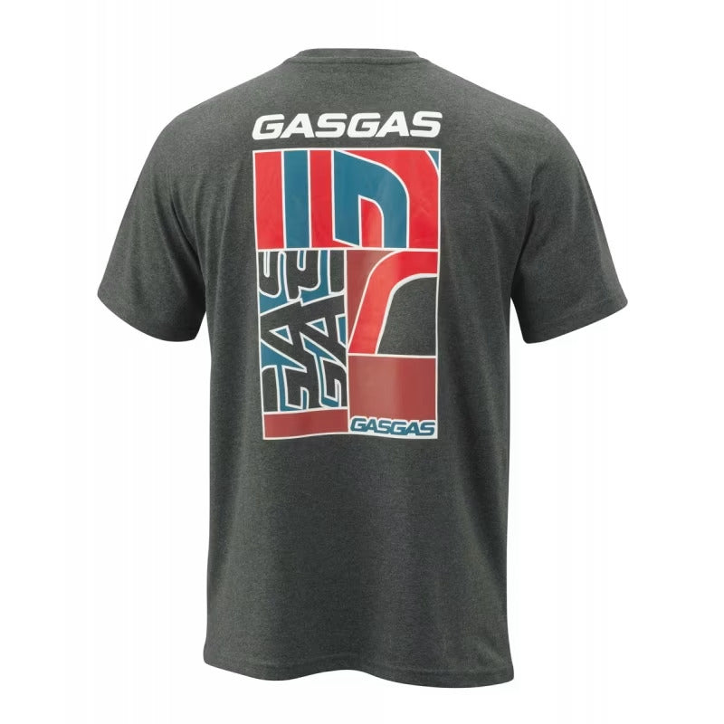 GASGAS FULL GAS MENS TEE - GREY