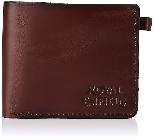 ROYAL ENFIELD BURNOUT WALLET - DARK BROWN