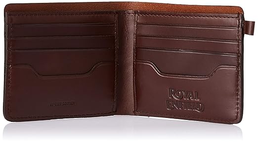 ROYAL ENFIELD BURNOUT WALLET - DARK BROWN