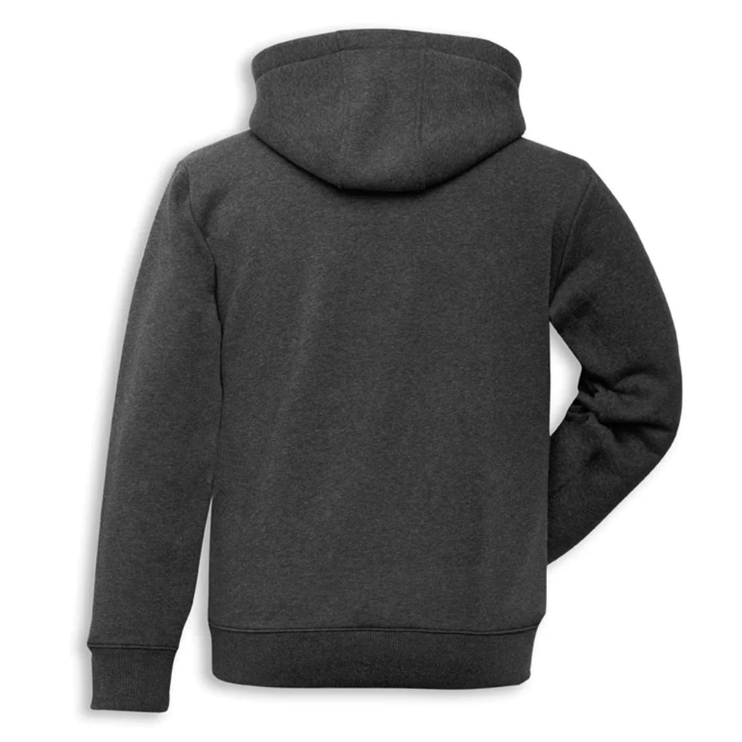 DUCATI MENS ANTHRACITE LOGO HOODIE GREY