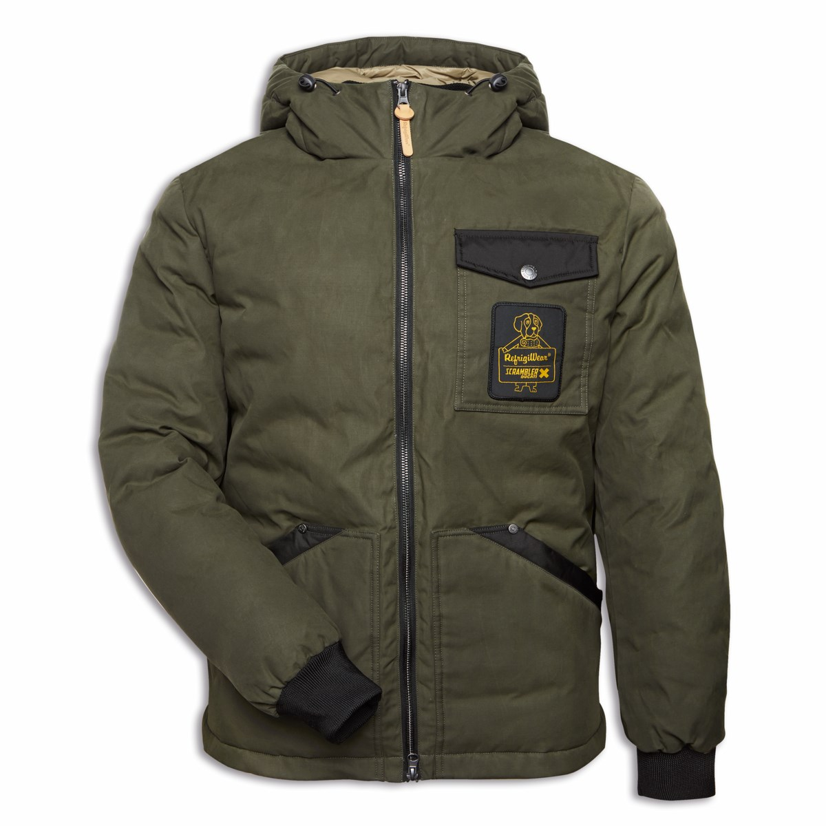 DUCATI SCR FABRIC HOOK JACKET - GREEN