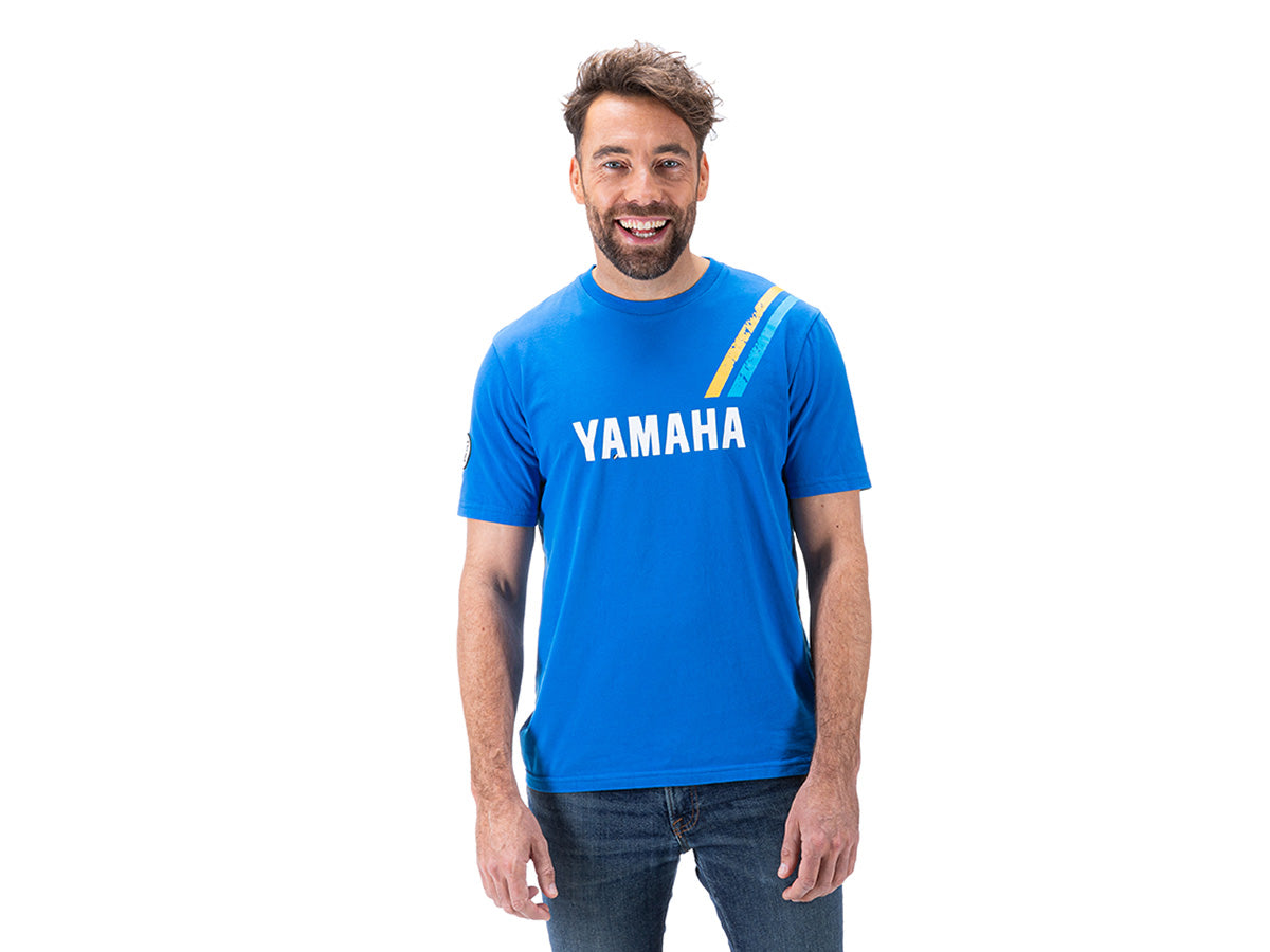 YAMAHA FASTER SONS MENS TEE - BLUE