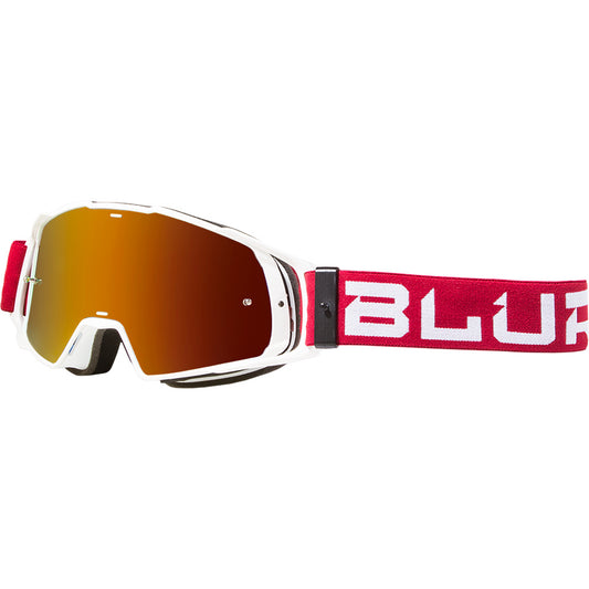 blue mx goggles white and ruby red.  Blur B-20 Flat Ruby Red