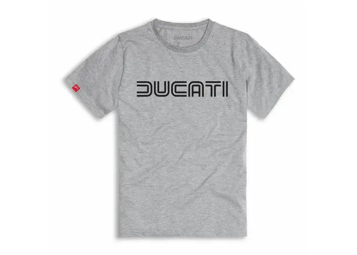 DUCATI DUCATIANA 80s MENS TEE - GREY