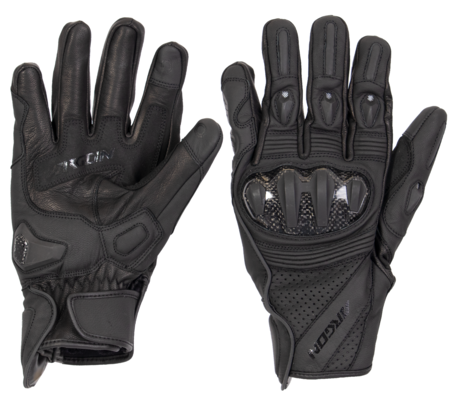 Argon Turmoil Carbon Stealth Leather Gloves