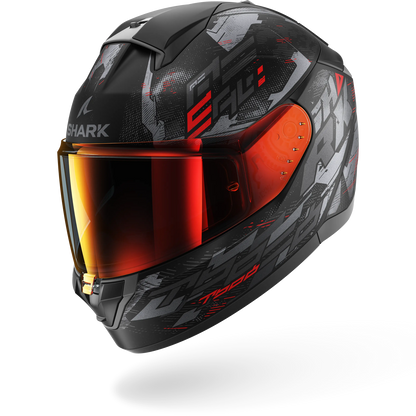 Shark Ridill 2 Molokai Matte Black/Anthracite/Red Helmet