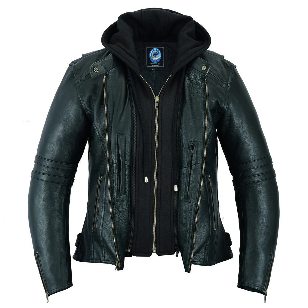 JOHNNY REB WOMENS HAWKESBURY LEATHER JACKET