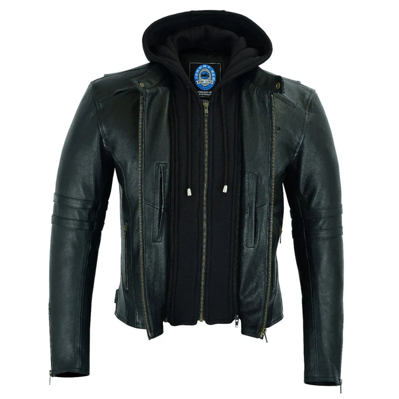 JOHNNY REB MENS HAWKESBURY LEATHER JACKET