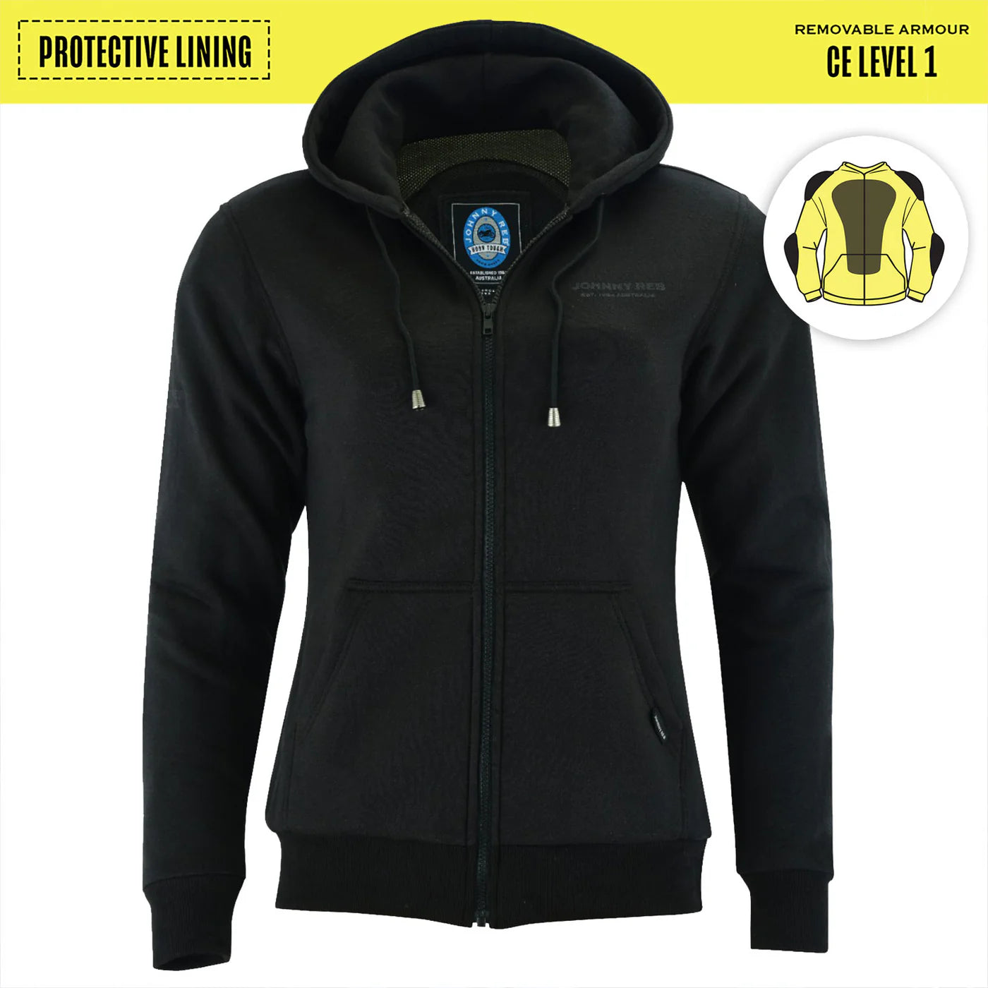 JOHNNY REB WOMENS HUME PROTECTIVE FULL-ZIP HOODIE