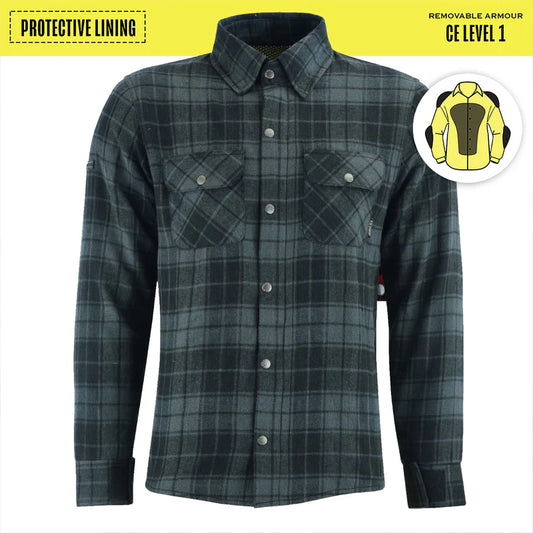 JOHNNY REB NULLABOR PROTECTIVE SHIRT - BLACK/CHARCOAL