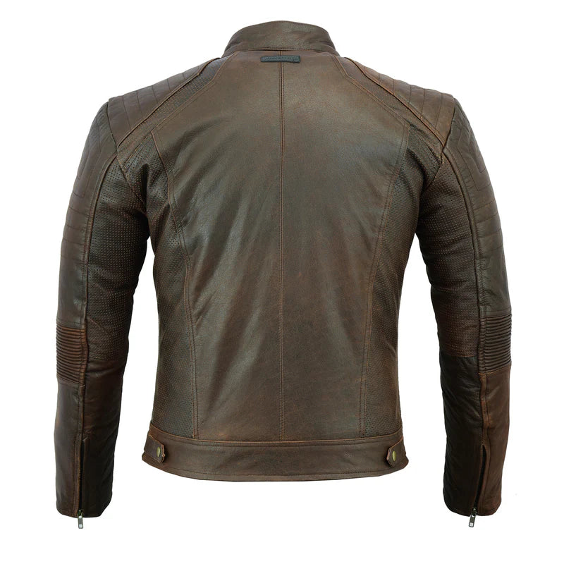 JOHNNY REB MENS BOTANY VINTAGE LEATHER JACKET