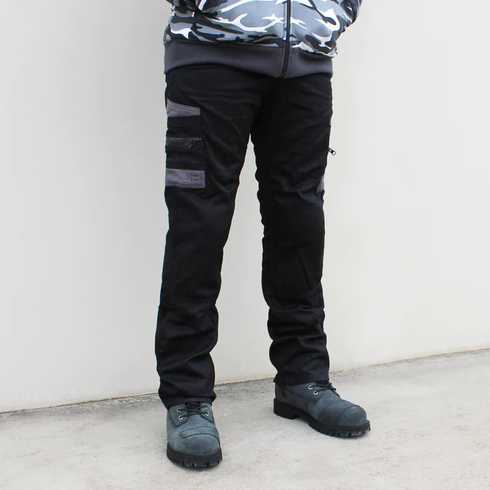 Johnny Reb Men's Protective Tradie Pants. motorcycle pants. motorcycle jeans. kevlar lined armoured pants.