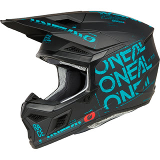 ONEAL 2025 3 SERIES HELMET - STATIC BLACK/TEAL