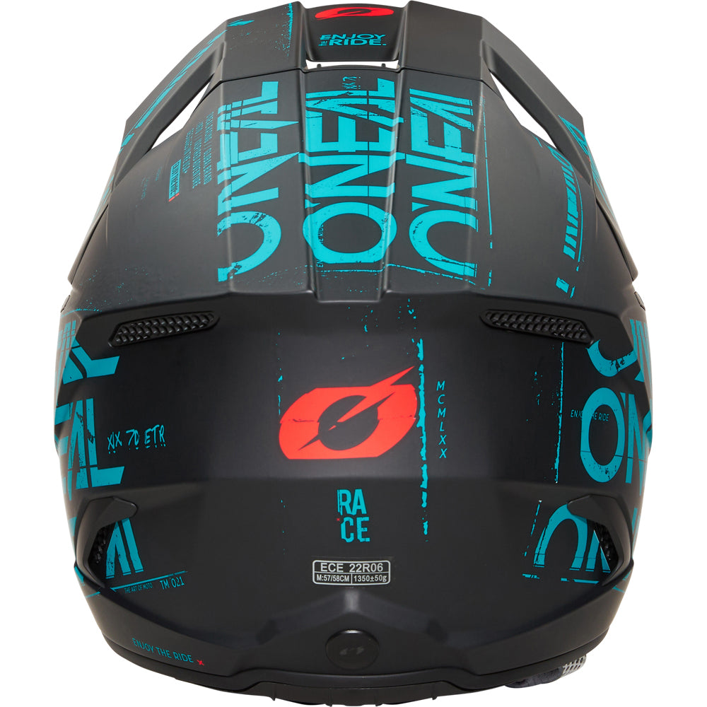 ONEAL 2025 3 SERIES HELMET - STATIC BLACK/TEAL