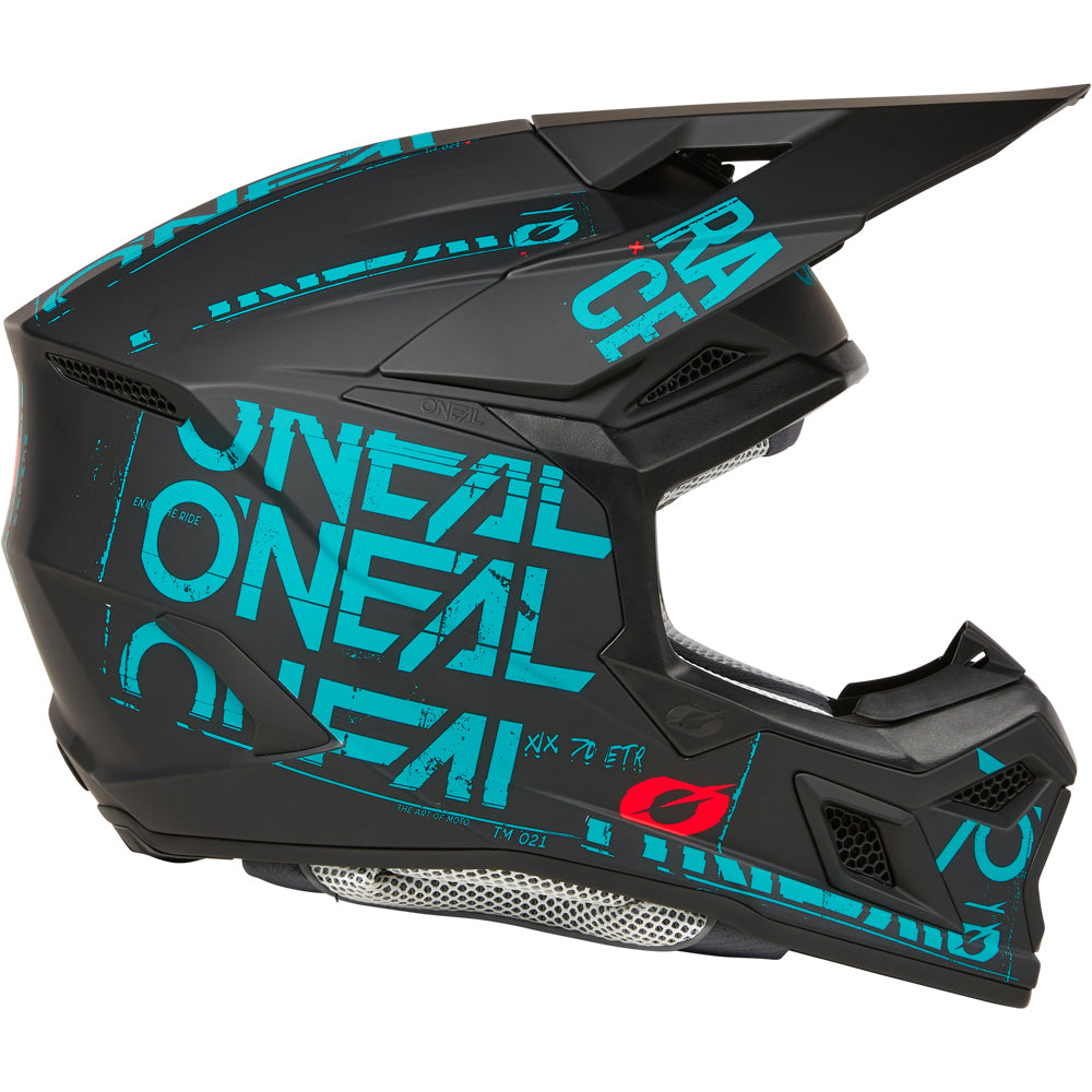 ONEAL 2025 3 SERIES HELMET - STATIC BLACK/TEAL