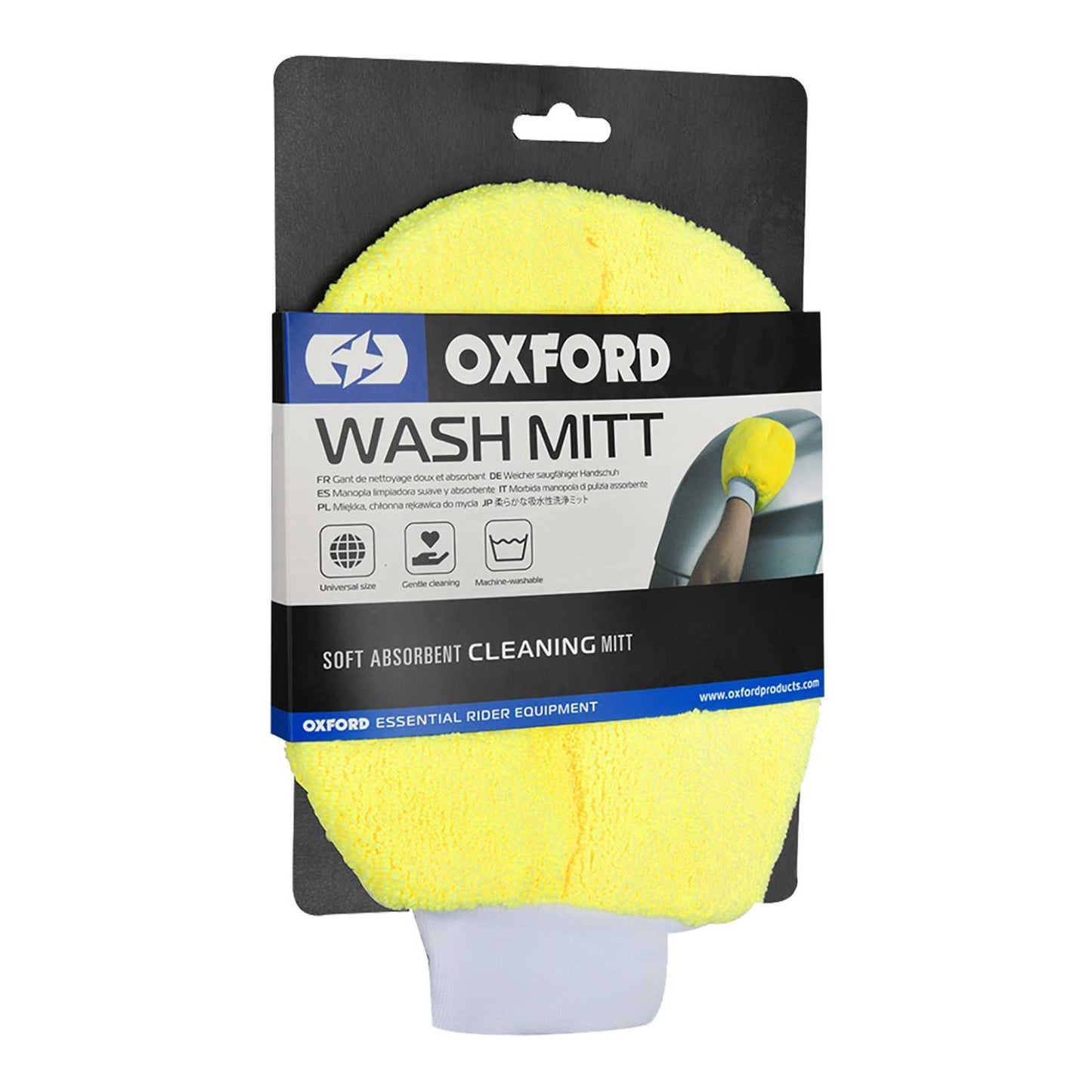 OXFORD WASH MITT SPONGE - YELLOW