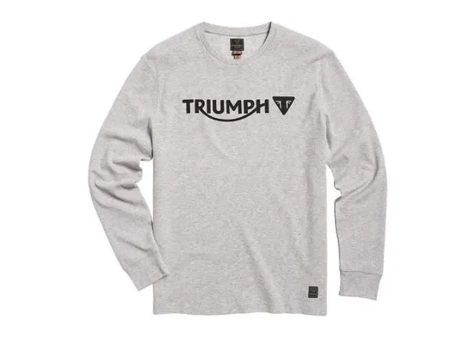 TRIUMPH BETTMAN LONG SLEEVE WAFFLE TEE - GREY