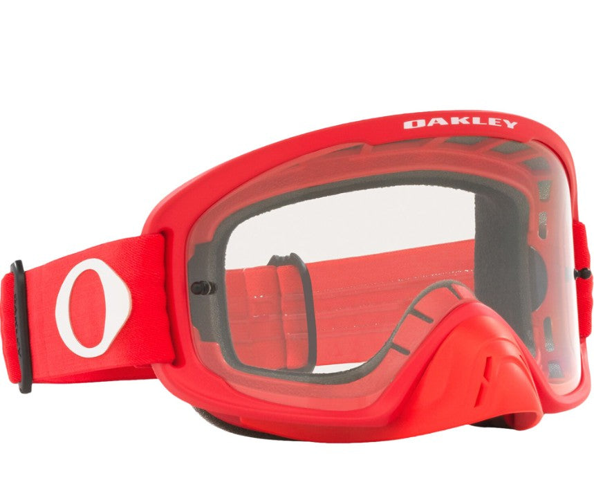 Oakley O Frame 2.0 Pro Red W/ Clear Lens Goggles