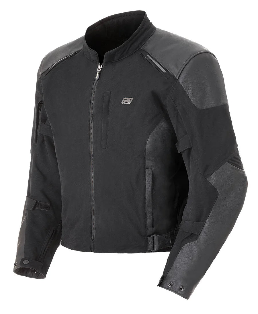 Rjays Division Black Textile/Leather Jacket