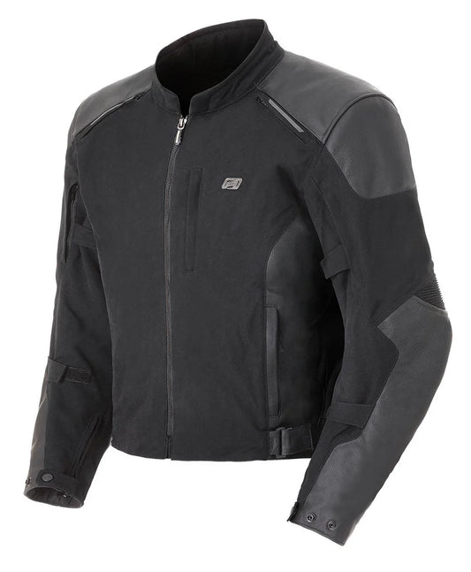Rjays Division Black Textile/Leather Jacket