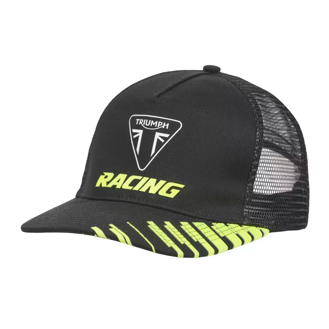 Triumph Racing Flat Peak Trucker Cap
