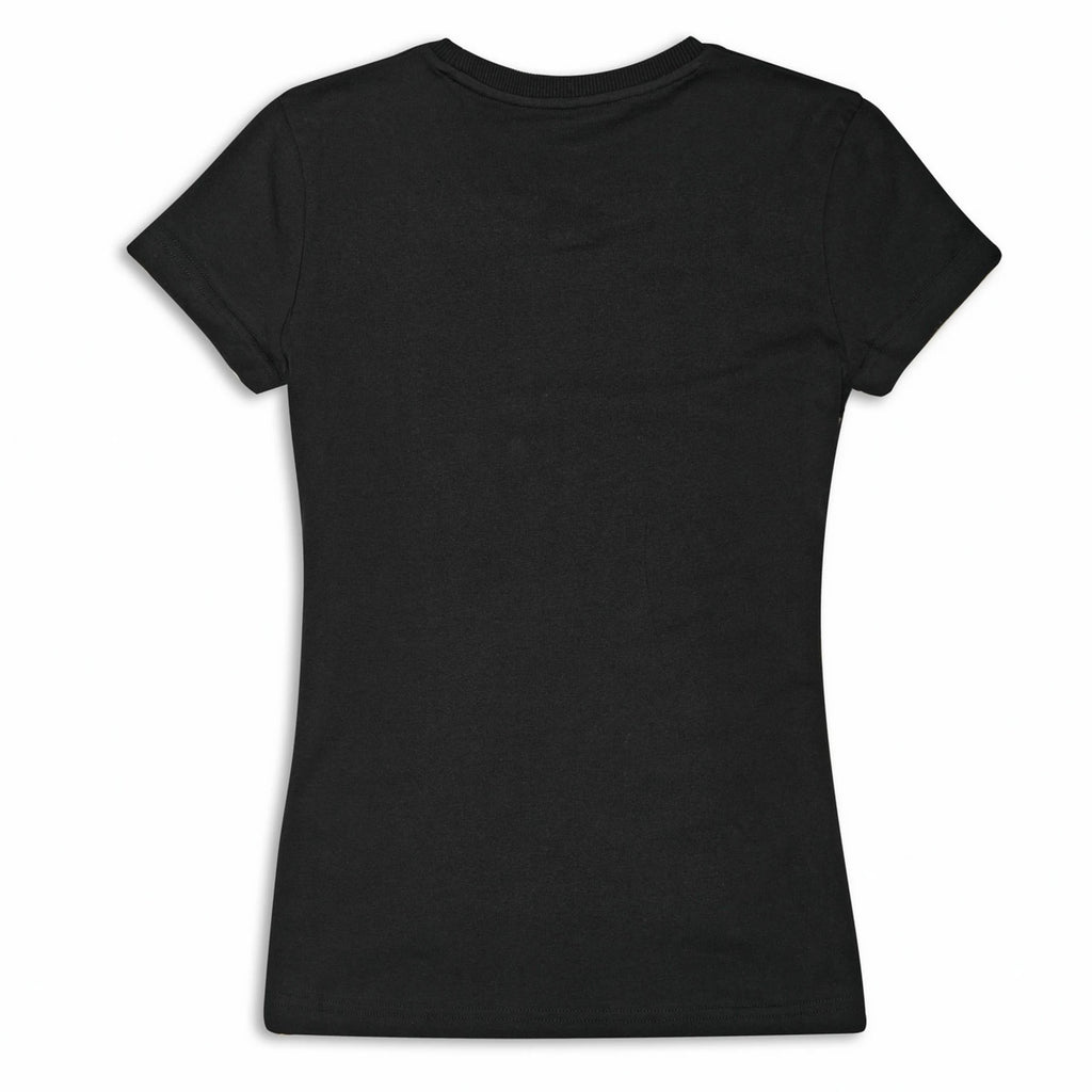DUCATI SCR62 ELEMENT WOMENS TEE - BLACK