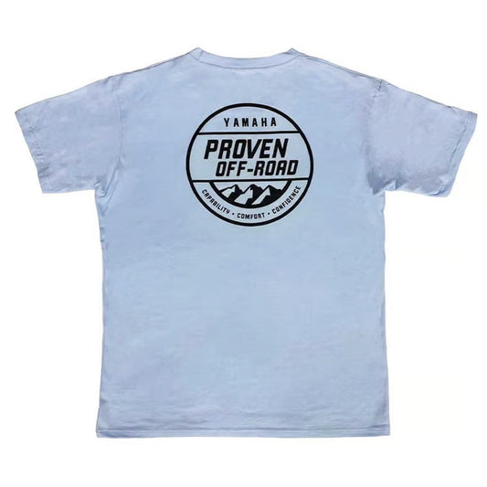 YAMAHA PROVEN OFFROAD MENS TEE - PALE BLUE