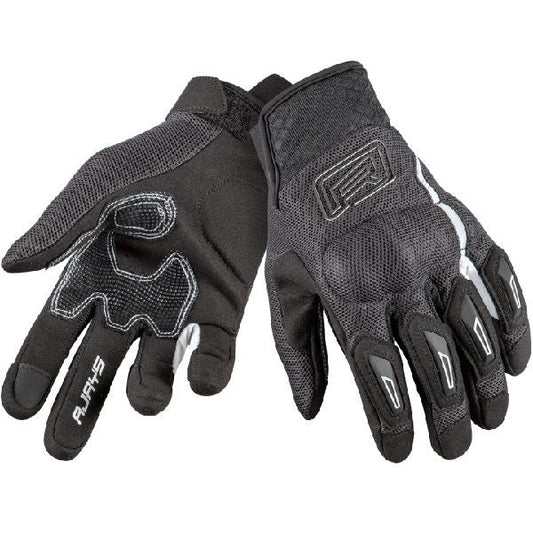 Rjays Women's Flow Gloves.ladies motorcycle gloves. black and white motorcycle gloves. summer gloves. armour. rjays. 