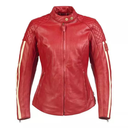 TRIUMPH WOMENS BRADDAN SPORT JACKET - RED