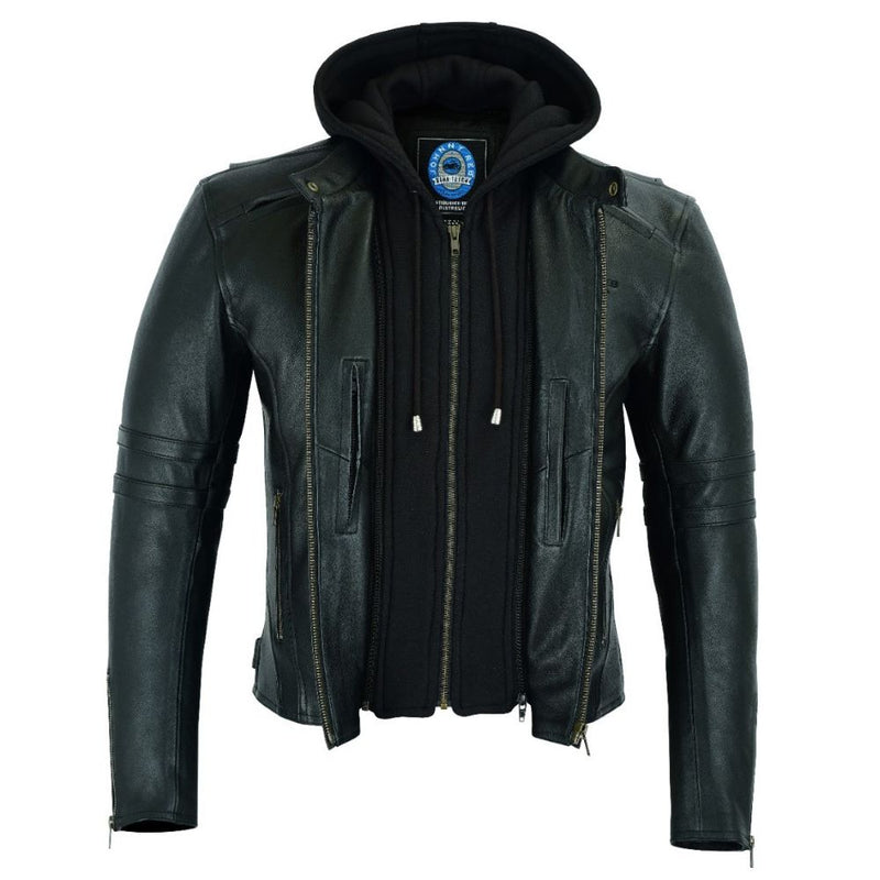 House Of Motorcycles | Johnny Reb Mens Hawkebury Leather Jacket - Front 1