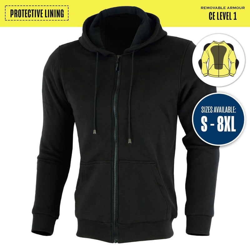 House of Motorcycles | Johnny Reb Mens Hume Kevlar Hoody - Front 1