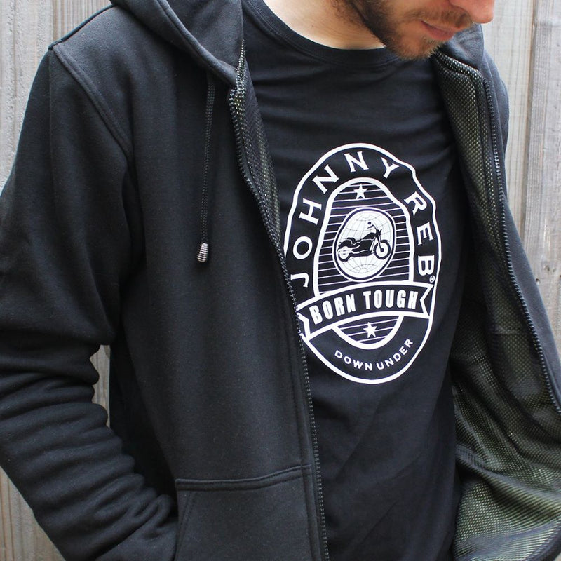 House of Motorcycles | Johnny Reb Mens Hume Kevlar Hoody - Front